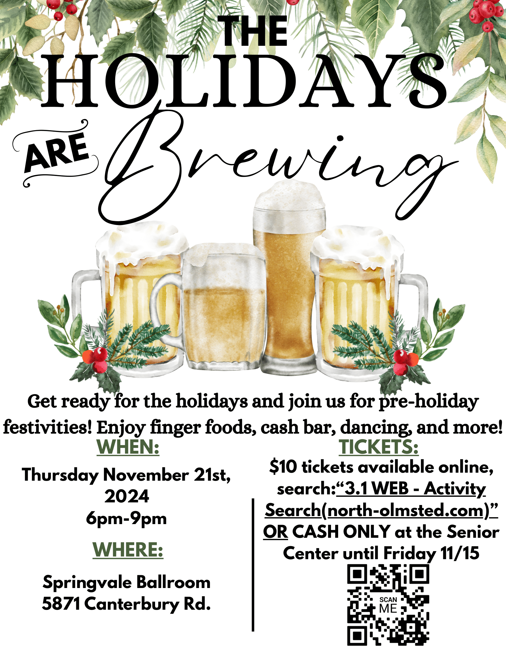 The Holidays are Brewing Flyer